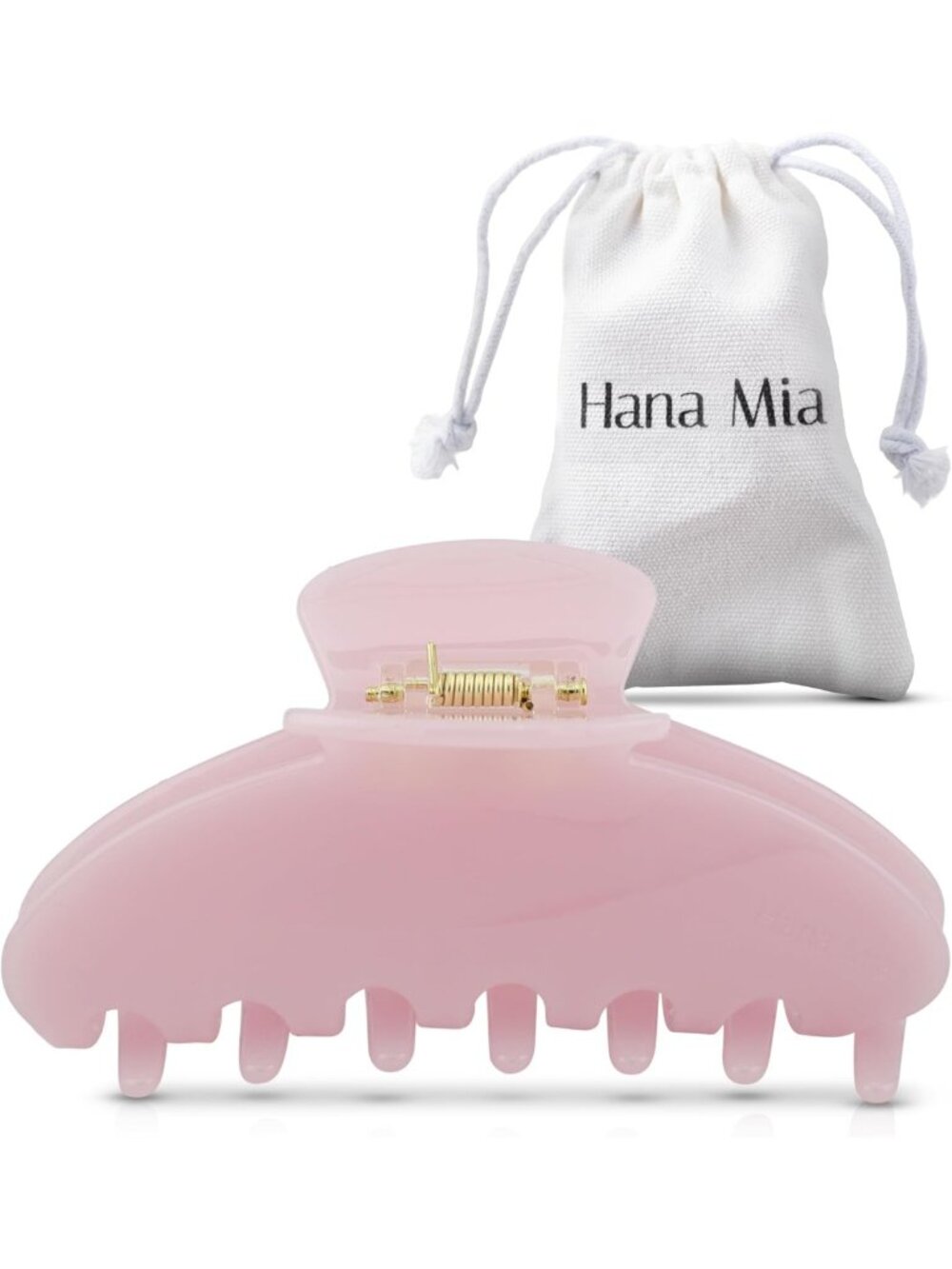 Chic Pink 4-Inch Claw Clip for Women | Secure Hold Hair Accessory for Half Updos